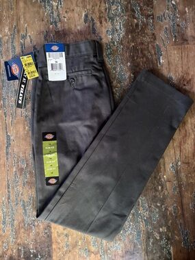 Dickies Slim Fit Chinos in Charcoal Gray